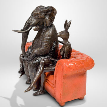 Today There's an Elephant in the Room (Bronze Sculpture)