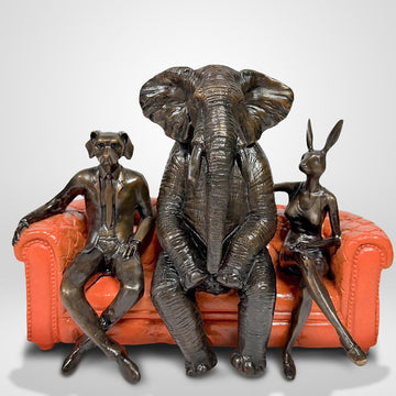 Today There's an Elephant in the Room (Bronze Sculpture)