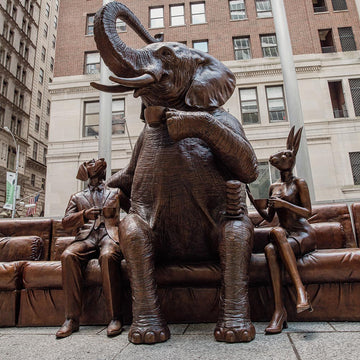 The Wild Couch Party (Bronze Sculpture)