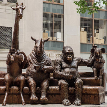The Wild Couch Party (Bronze Sculpture)