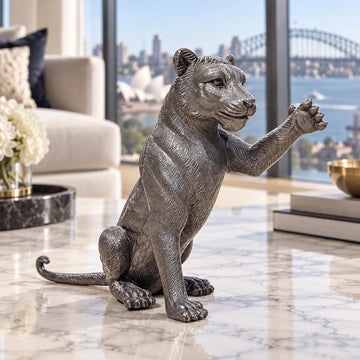 The Cub Said Hi (Bronze Sculpture)