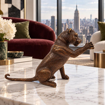 The Cub Said Hi (Bronze Sculpture)