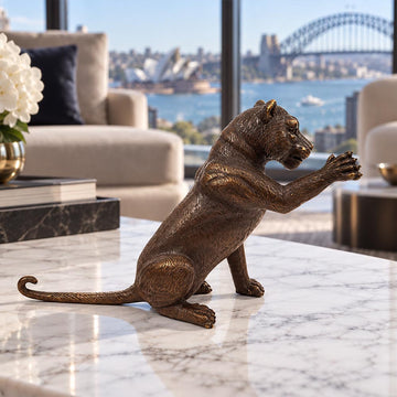 The Cub Said Hi (Bronze Sculpture)