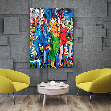 Dancing with Friends (Original Painting)