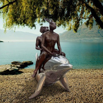 The Dolphin Riders (Bronze Sculpture)