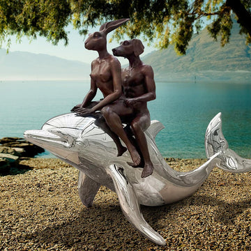 The Dolphin Riders (Bronze Sculpture)