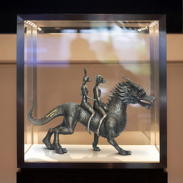 Dragon Riders on an Adventure (Bronze Sculpture, Small)