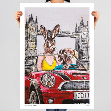 They Always Drive Together in London (Print)
