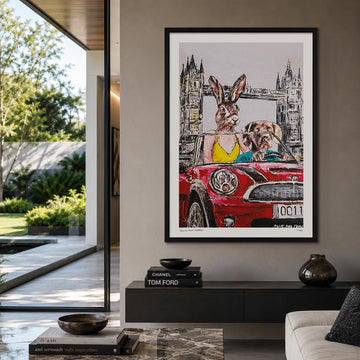 They Always Drive Together in London (Print)