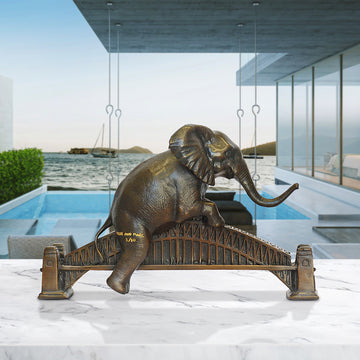 The Elephant Loved the Sydney Harbour Bridge (Bronze Sculpture, Small)