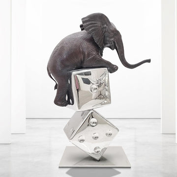 Big Luck of the Elephant (Bronze Sculpture)