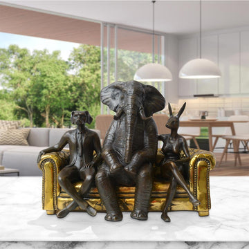 There's an Elephant in the Room (Bronze Sculpture)