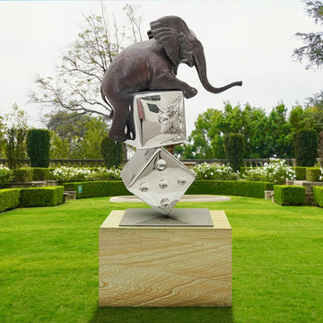 Big Luck of the Elephant (Bronze Sculpture)