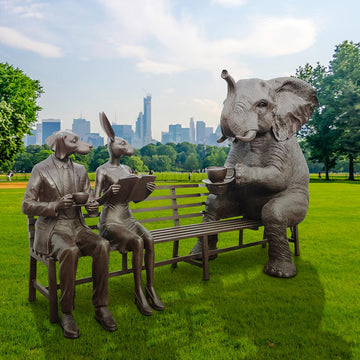 The Elephant Bench of Friendship (Bronze Sculpture)