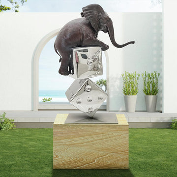 Big Luck of the Elephant (Bronze Sculpture)