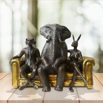 There's an Elephant in the Room (Bronze Sculpture)