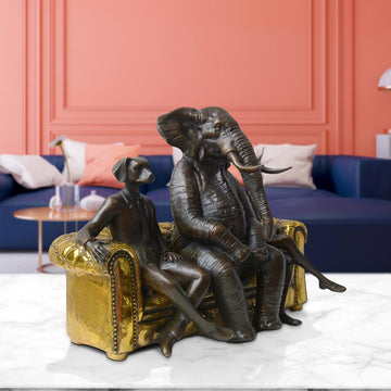 There's an Elephant in the Room (Bronze Sculpture)