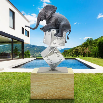 Big Luck of the Elephant (Bronze Sculpture)