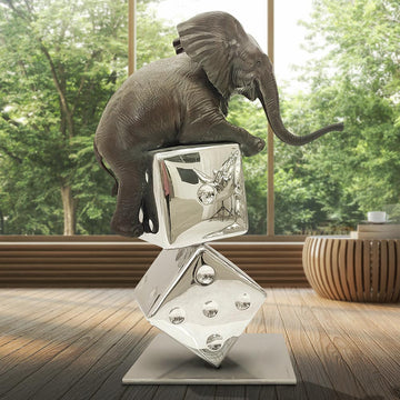 Big Luck of the Elephant (Bronze Sculpture)