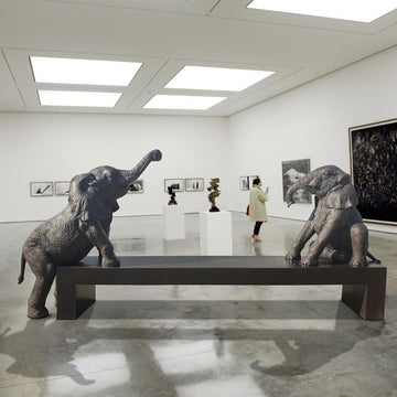 The Elephant Bench (Bronze Sculpture)