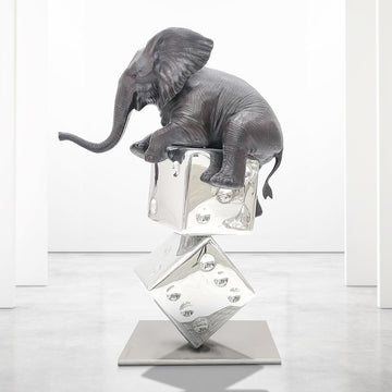 Big Luck of the Elephant (Bronze Sculpture)