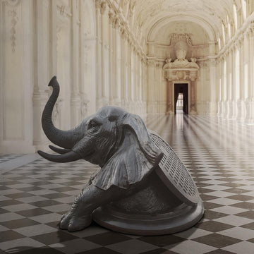 The Elephant Came Out to See the World (Bronze Sculpture, Mid-Size)