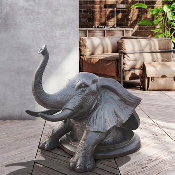 The Elephant Came Out to See the World (Bronze Sculpture, Mid-Size)