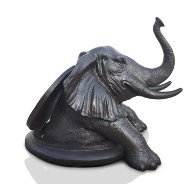 The Elephant Came Out to See the World (Bronze Sculpture, Mid-Size)