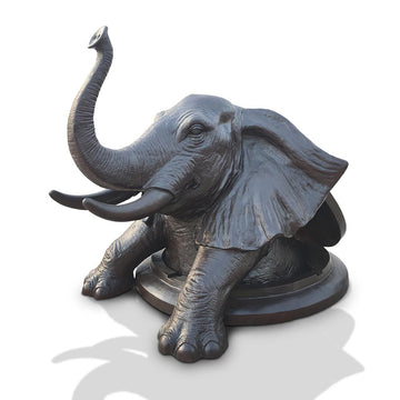 The Elephant Came Out to See the World (Bronze Sculpture, Mid-Size)