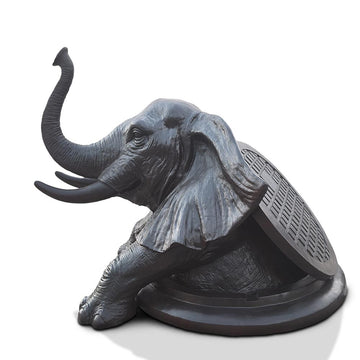 The Elephant Came Out to See the World (Bronze Sculpture, Mid-Size)