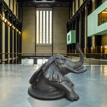 The Elephant Came Out to See the World (Bronze Sculpture, Mid-Size)