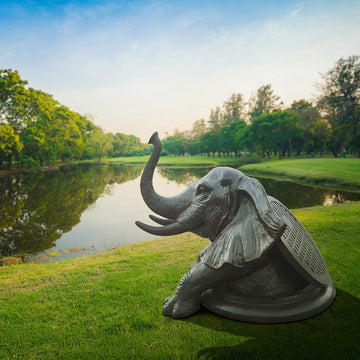 The Elephant Came Out to See the World (Bronze Sculpture, Mid-Size)