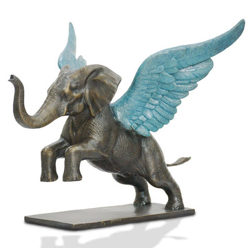 Up, Up and Away Elephant (Bronze Sculpture)