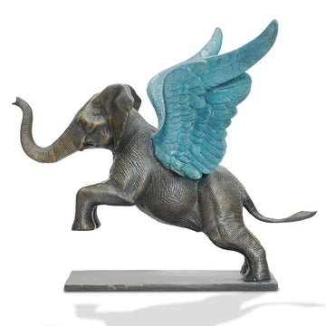 Up, Up and Away Elephant (Bronze Sculpture)