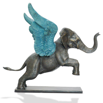 Up, Up and Away Elephant (Bronze Sculpture)