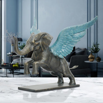 Up, Up and Away Elephant (Bronze Sculpture)
