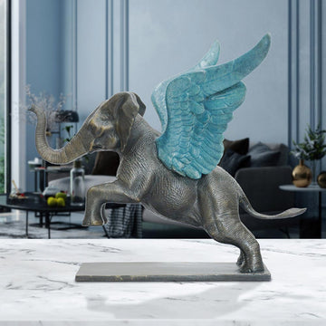Up, Up and Away Elephant (Bronze Sculpture)