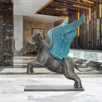 Up, Up and Away Elephant (Bronze Sculpture)