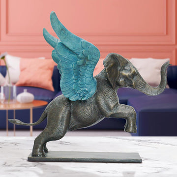 Up, Up and Away Elephant (Bronze Sculpture)