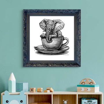 A Study for Elephant in a Cup (Giclee Canvas Print)