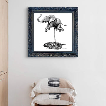 A Study For Elephant on a Rope (Giclee Canvas Print)