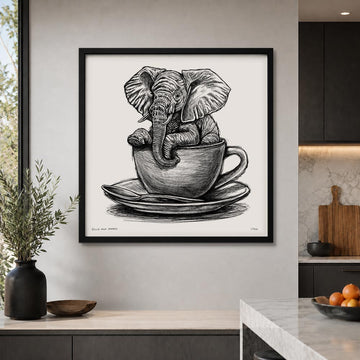 A Study For Elephant In A Cup (Print)