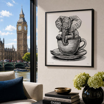 A Study For Elephant In A Cup (Print)