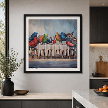 Birds of a Feather Eat Together (Print)