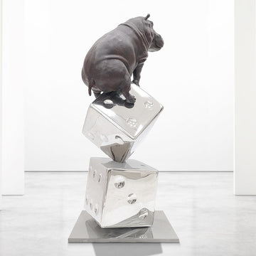 Big Luck of the Hippo (Bronze Sculpture)