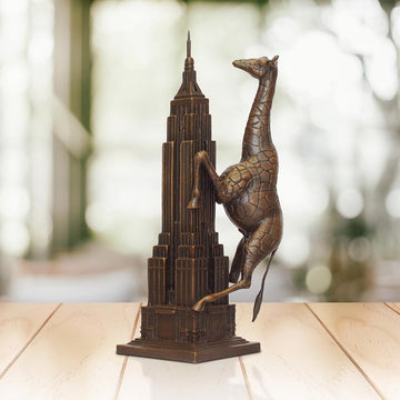 The Giraffe Loved the Empire State Building (Bronze Sculpture, Small)