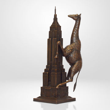 The Giraffe Loved the Empire State Building (Bronze Sculpture, Small)