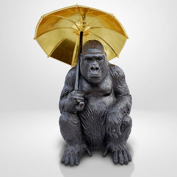 Gorilla Under Cover (Bronze Sculpture, Small)