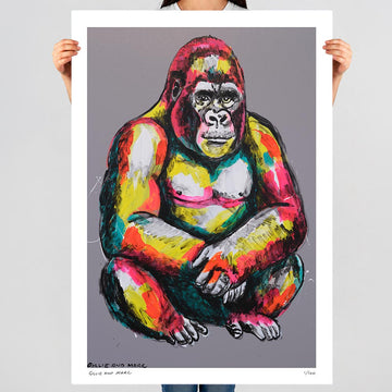 Gorilla At Peace (Print)