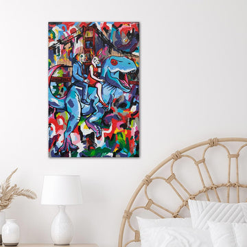 Go T-Rex Go! (Original Painting)